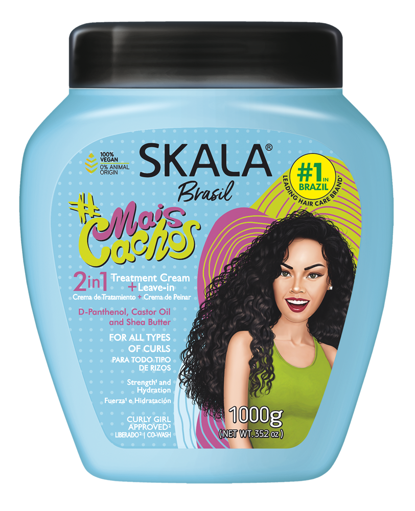 Brasil Mais Cachos 2 In 1 Treatment and Leave In 1000 G